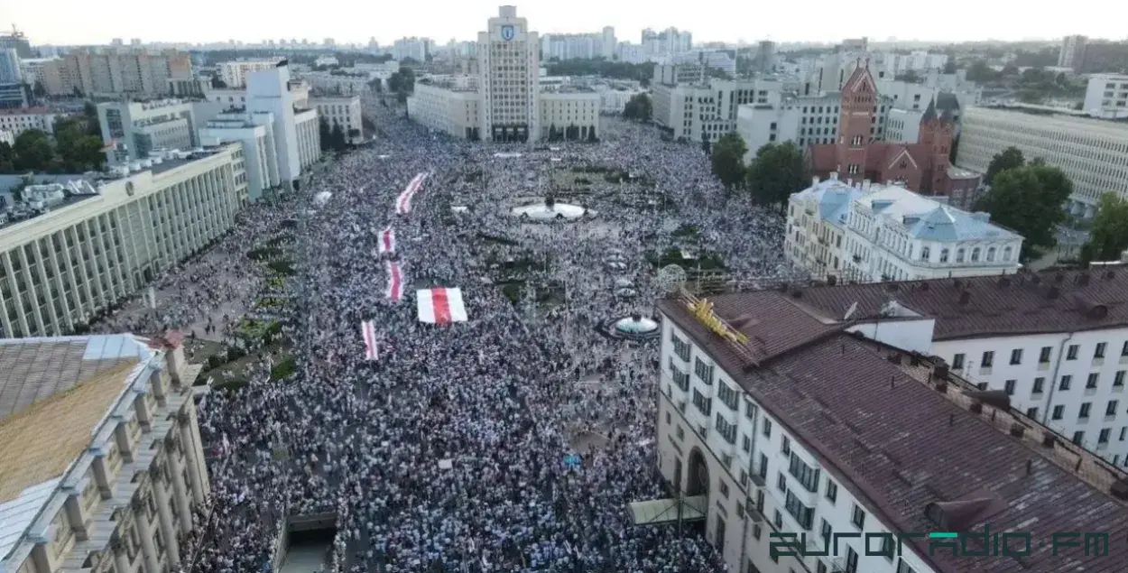 Протесты в Минске в августе 2020-го