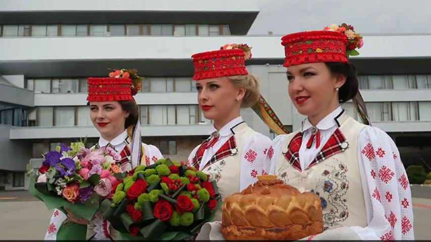 У Беларусь прыляцеў прэзідэнт В'етнама Чан Дай Куанг (фота, відэа)