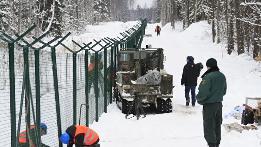 Латвія дабудавала 93-кіламетровы плот на мяжы з Расіяй