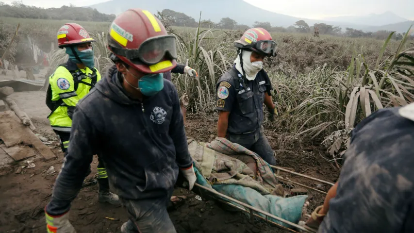 У Гватэмале падчас вывяржэння вулкана загінулі дзясяткі чалавек