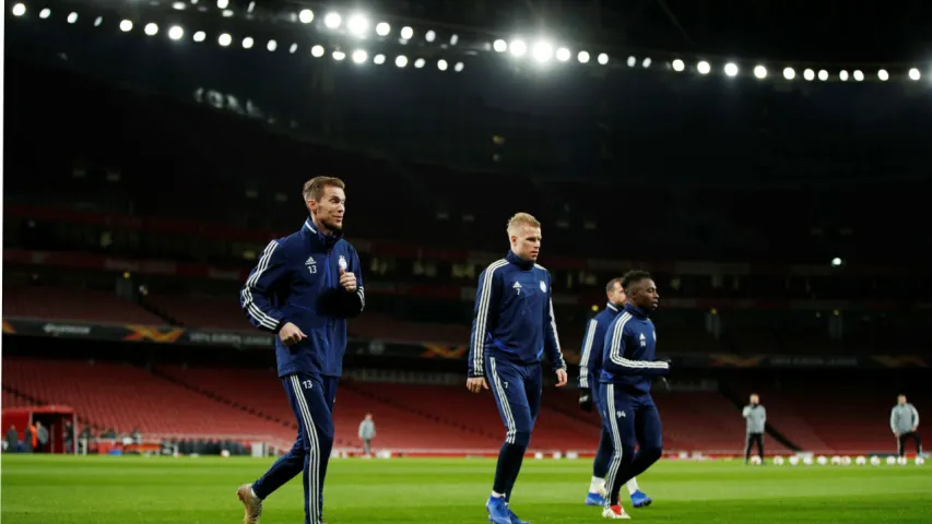 Аляксандр Глеб вярнуўся на Emirates Stadium праз дзесяць гадоў (фота)