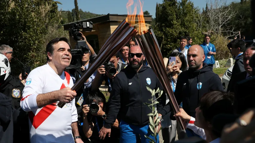 Як у Грэцыі запальвалі агонь летняй Алімпіяды