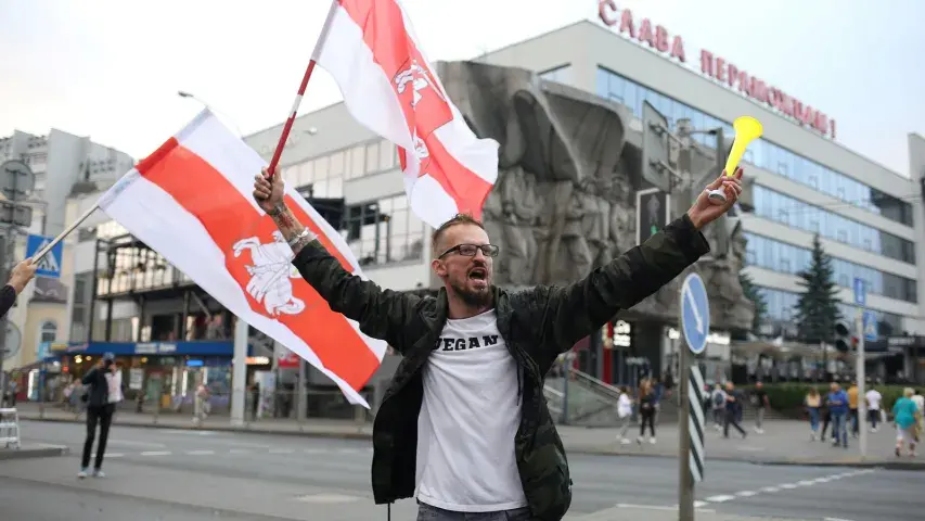 У Мінску ў "ланцугу пакаяння" стаялі тысячы чалавек