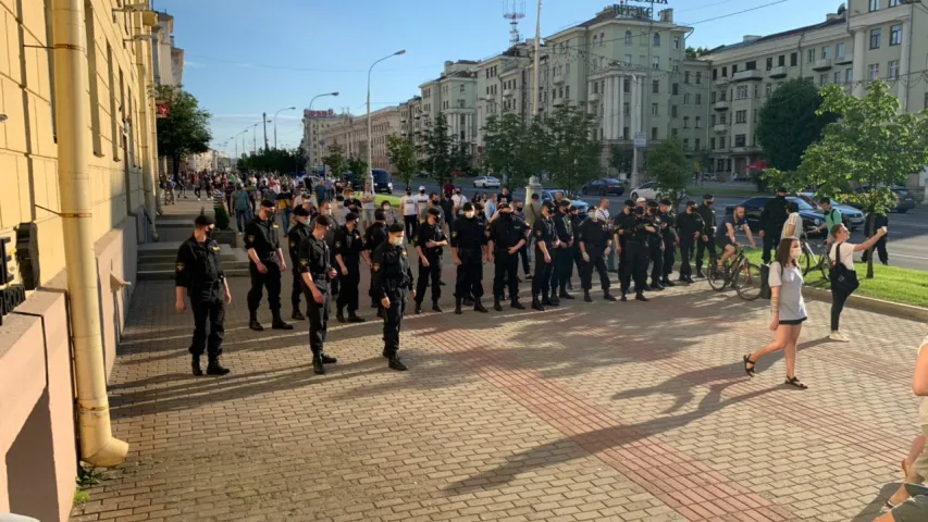 У Мінску прайшлі затрыманні