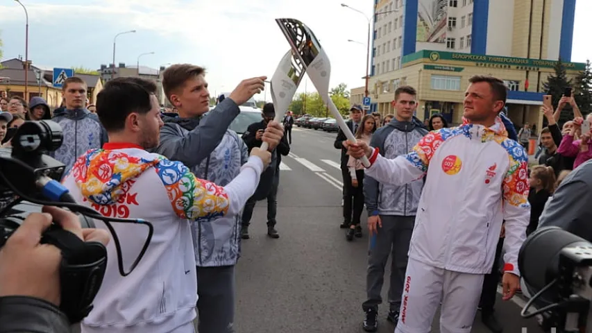 Байкеры прывезлі ў Беларусь агонь II Еўрапейскіх гульняў (фота, відэа)