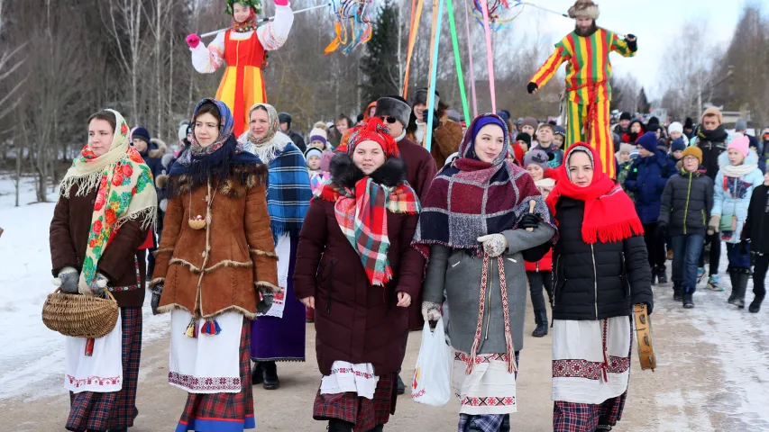 Як пад Мінскам адсвяткавалі Масленіцу