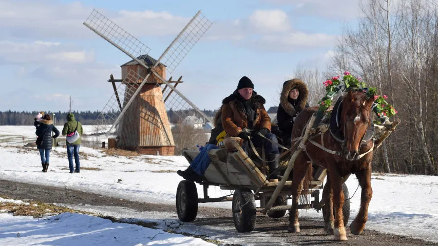 Як пад Мінскам адсвяткавалі Масленіцу