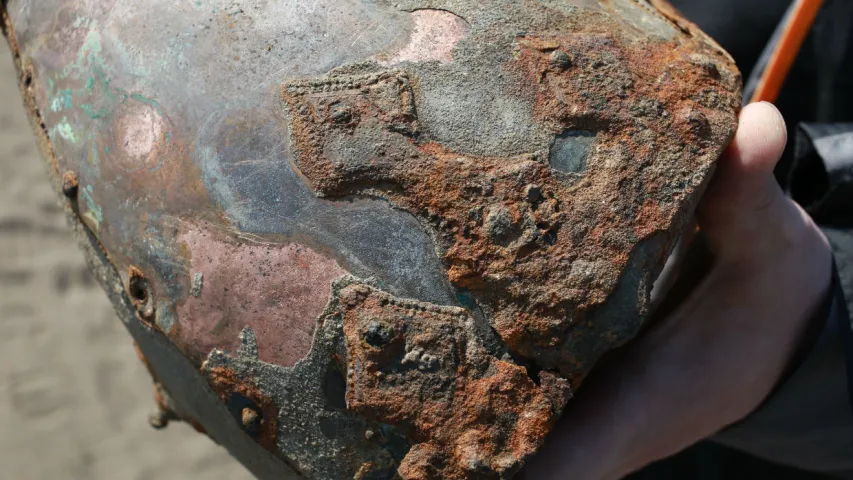 У Бабруйску знайшлі 1000-гадовы шлем (фота) 