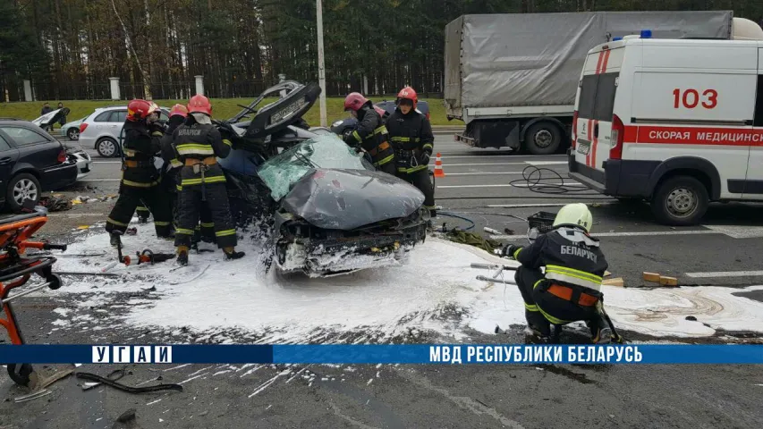 Падрабязнасці аварыі ў Мінску: адзін загінулы і трое параненых