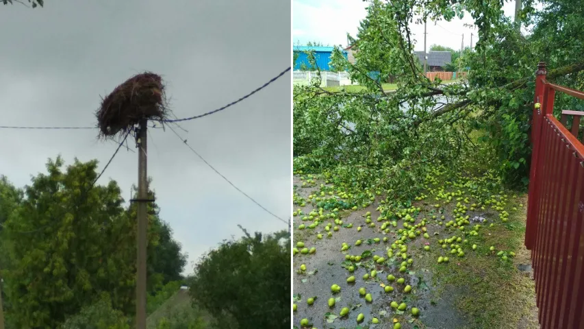 Залева патапіла Баранавічы: вуліцы райцэнтра па калена ў вадзе