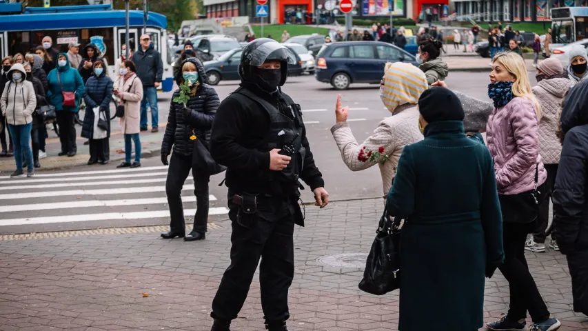 Сайт "Бинокль" аднавіў фота з маршу ў Брэсце, знішчаныя міліцыянтамі