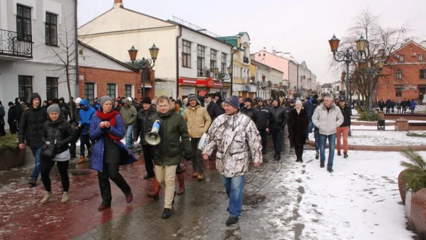 Як праходзіў марш “Мы не дармаеды!” у Брэсце (фотарэпартаж)