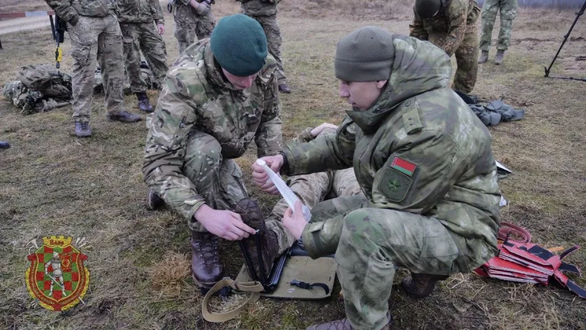 Беларускія і брытанскія вайскоўцы правялі сумесную трэніроўку