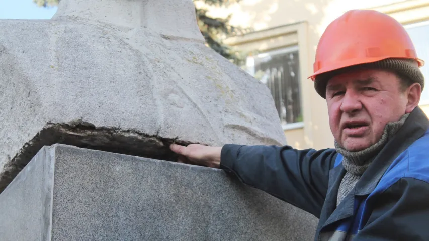 У Гродне дэмантавалі помнік Чапаеву (фота)