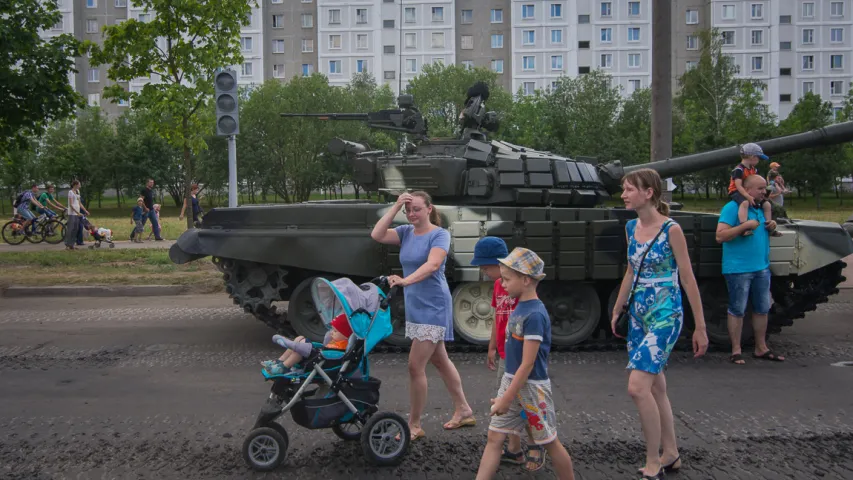 У Мінску адбылася рэпетыцыя вайсковага параду (фота)