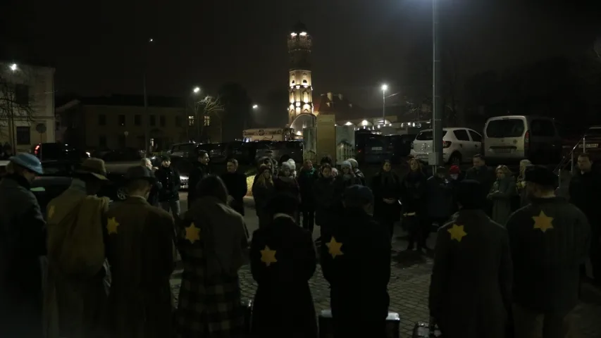 У Гродне прайшло маўклівае "шэсце ў гета" (фота, відэа)