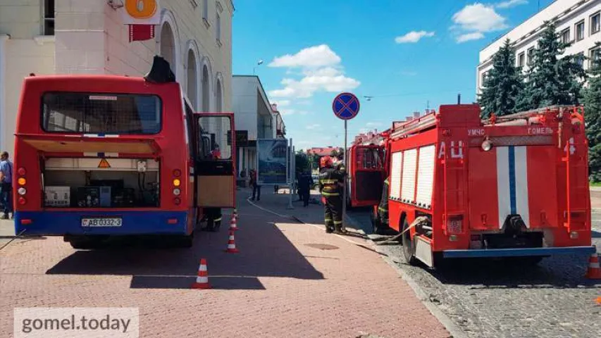 У Гомелі загарэўся кінатэатр імя Калініна 