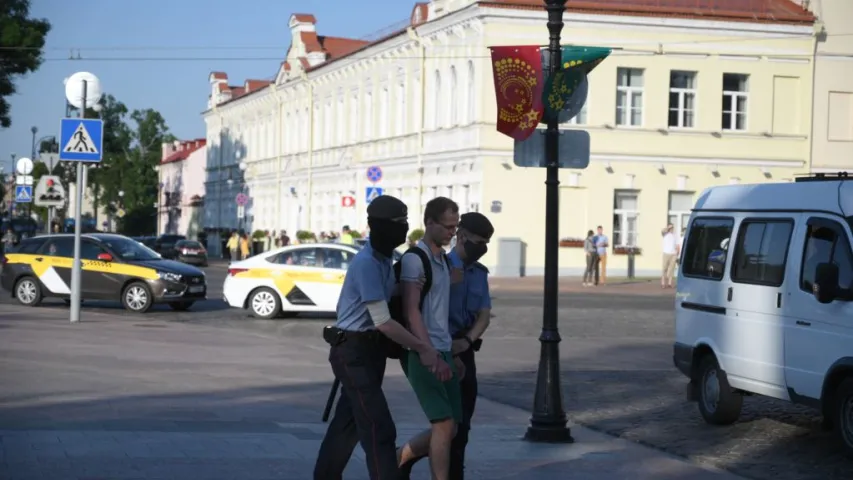 На "ланцугу салідарнасці" ў Гродне адбыліся затрыманні