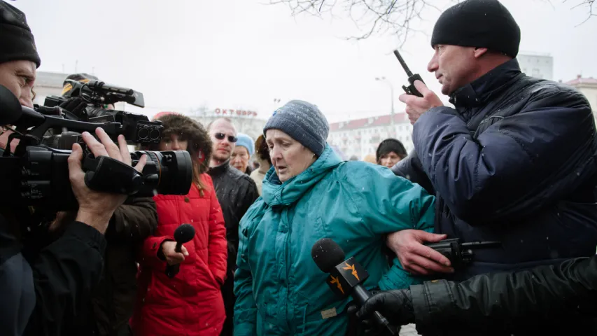 Затрыманні ў Мінску на Дзень Волі. Фотарэпартаж