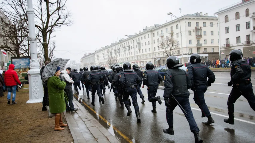 "25 марта в Минске всё спокойно"