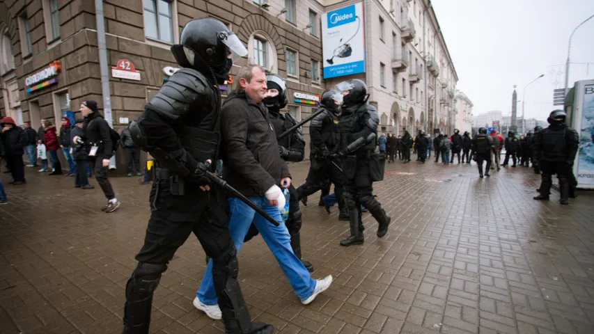 Затрыманні ў Мінску на Дзень Волі. Фотарэпартаж