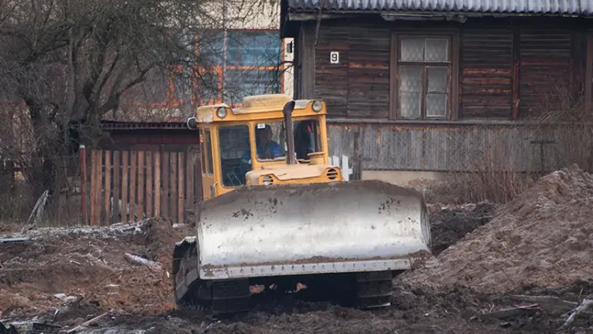 У Гродне зносяць цэлы квартал прыватнай забудовы (фотарэпартаж)