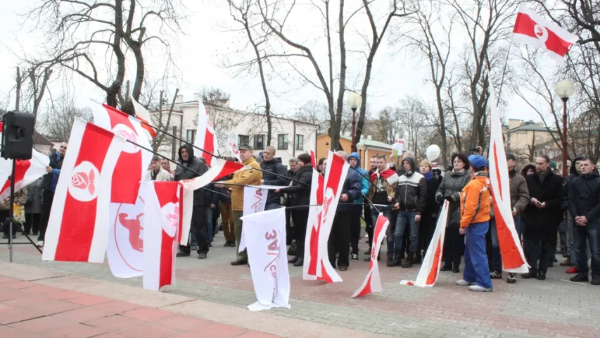 Мітынг да Дня Волі ў Брэсце (фота)