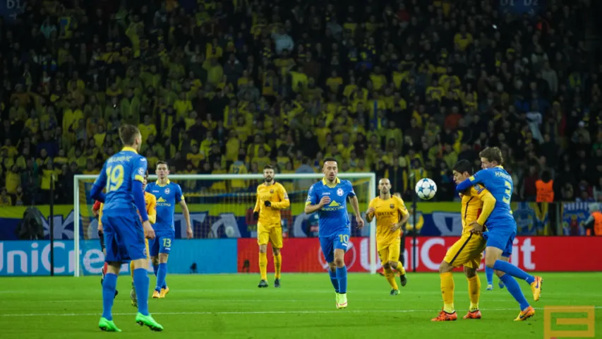 БАТЭ ў Лізе чэмпіёнаў прайграў "Барселоне" 0:2 (фота, відэа, статыстыка)