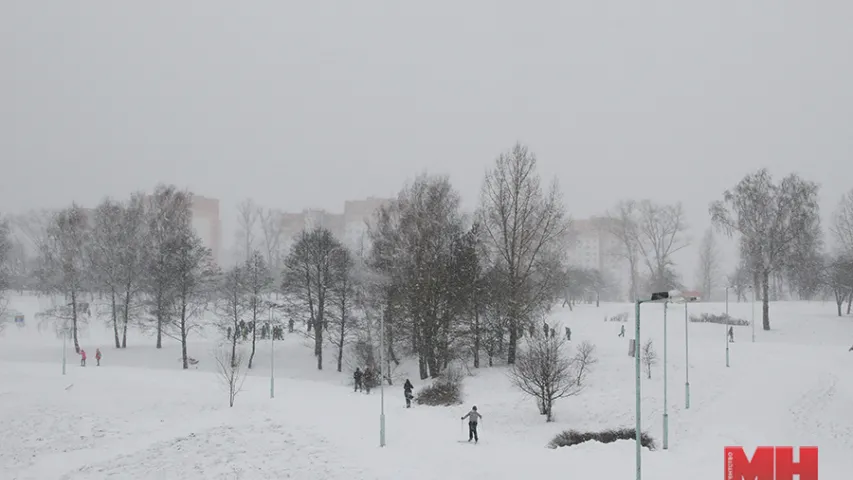 У Мінску пачала працаваць гарадская лыжная траса (фота)