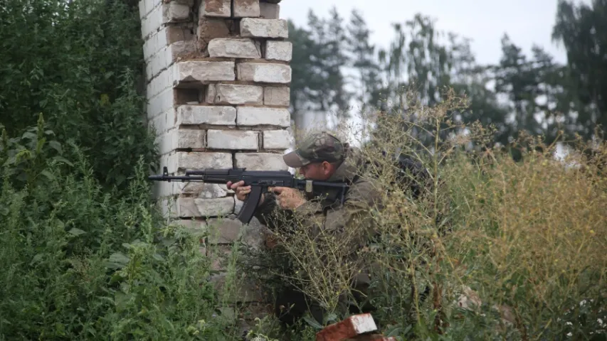 У Беларусі адпрацоўвалі ліквідацыю ўмоўнай "банды", якая прарвалася з-за мяжы