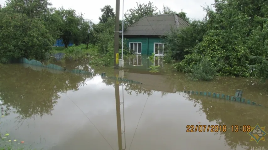 Залева затапіла Магілёў: выпала тры чвэрці месячнай нормы ападкаў