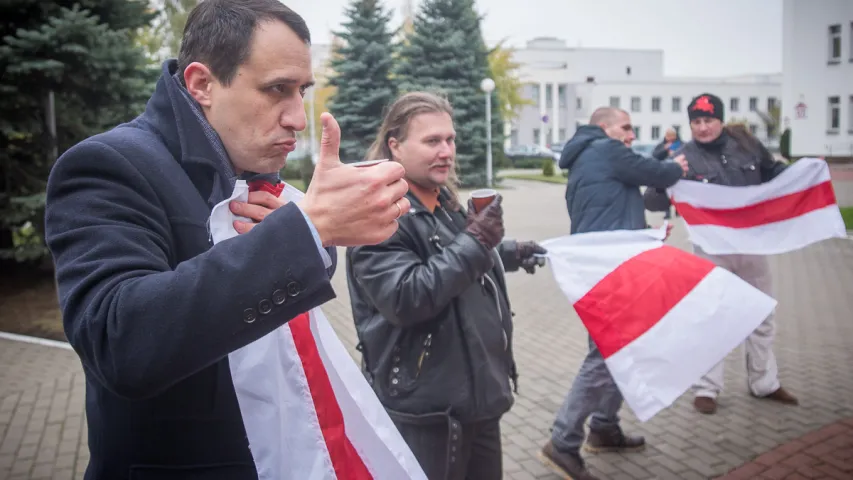 Як праходзіў пікет у падтрымку Эдуарда Пальчыса (фотарэпартаж)