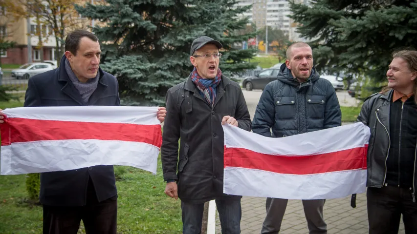 Як праходзіў пікет у падтрымку Эдуарда Пальчыса (фотарэпартаж)