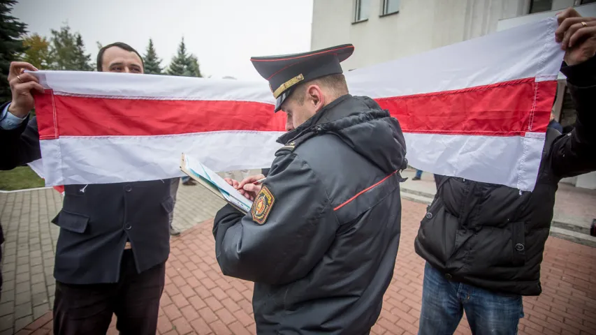 Як праходзіў пікет у падтрымку Эдуарда Пальчыса (фотарэпартаж)