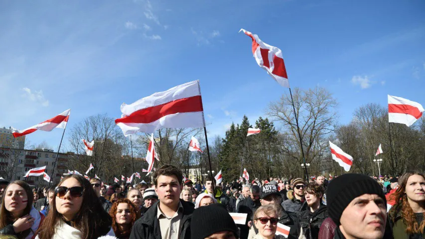 Зміцер Дашкевіч затрыманы пасля прамовы на святкаванні Дня Волі ў Мінску