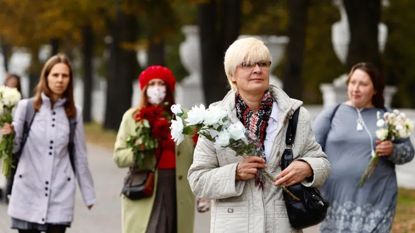 Як праходзіць "Жаночы дэмарш" у Мінску (фота)