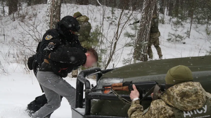 Каля мяжы з Беларуссю адбыліся антытэрарыстычныя вучэнні ўкраінцаў