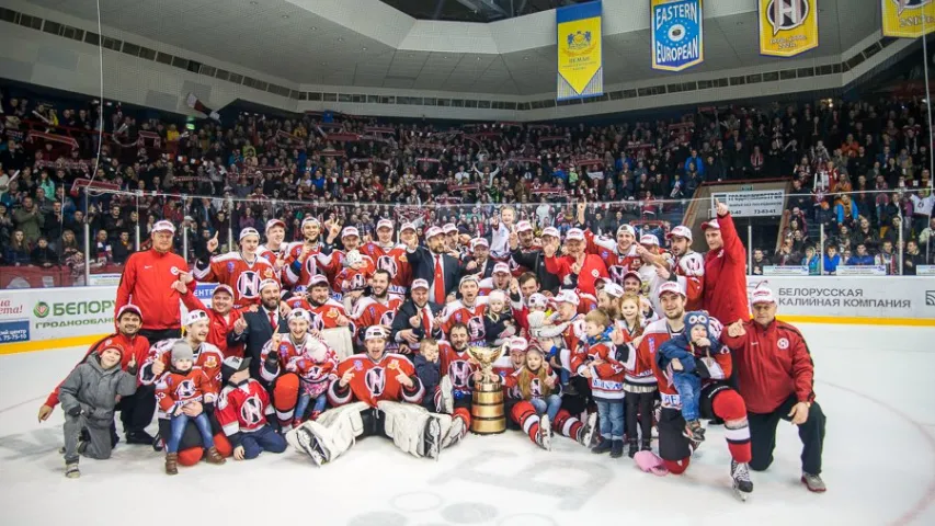 Хакеісты гродзенскага “Нёмана” сталі чэмпіёнамі Беларусі (фота, відэа)