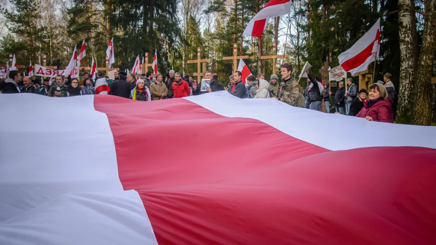 У Мінску прайшло шэсце ў Курапаты, прымеркаванае да Дзядоў (фота)