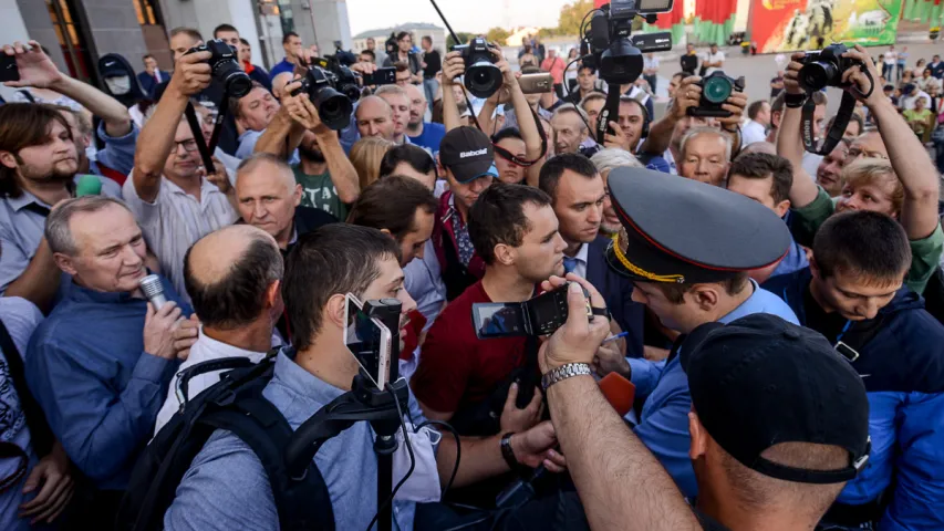 Як апазіцыя патрабавала новыя выбары. Фотарэпартаж 