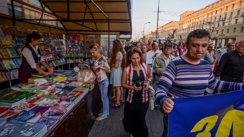 Як апазіцыя патрабавала новыя выбары. Фотарэпартаж 