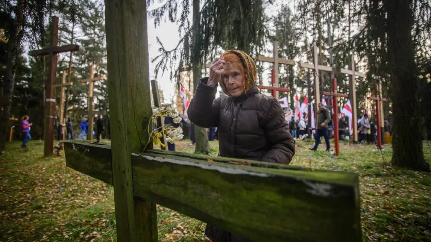 У Мінску прайшло шэсце ў Курапаты, прымеркаванае да Дзядоў (фота)