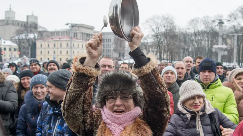 У Мінску прайшла акцыя прадпрымальнікаў — фотарэпартаж