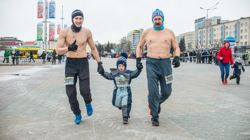 Як у Мінску прайшоў "Забег сапраўдных мужчын" (Фотарэпартаж)