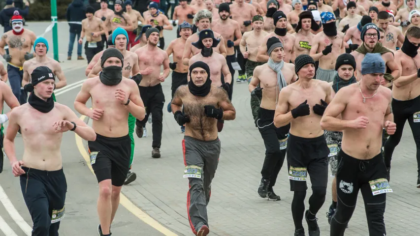 Як у Мінску прайшоў "Забег сапраўдных мужчын" (Фотарэпартаж)