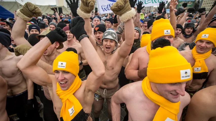 Як у Мінску прайшоў "Забег сапраўдных мужчын" (Фотарэпартаж)