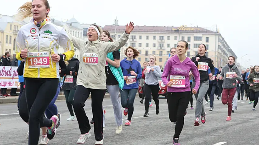 На забег Beauty Run у Мінску выйшлі Чаркашына, Хіжанкова, Касянкова